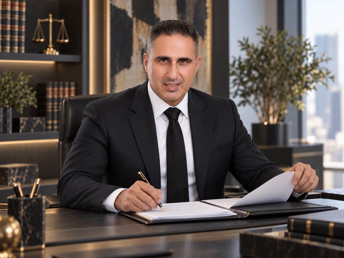 עו״ד ששי לב בלשכתו